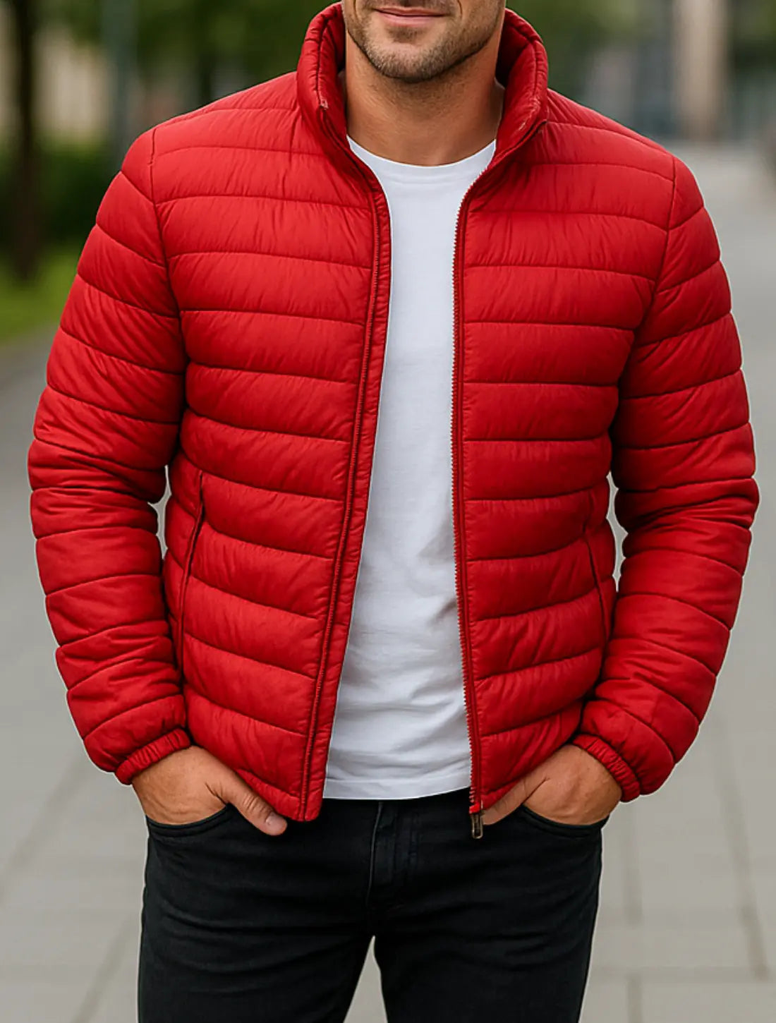 Rafello&Co | Warme Pufferjas met Kraag