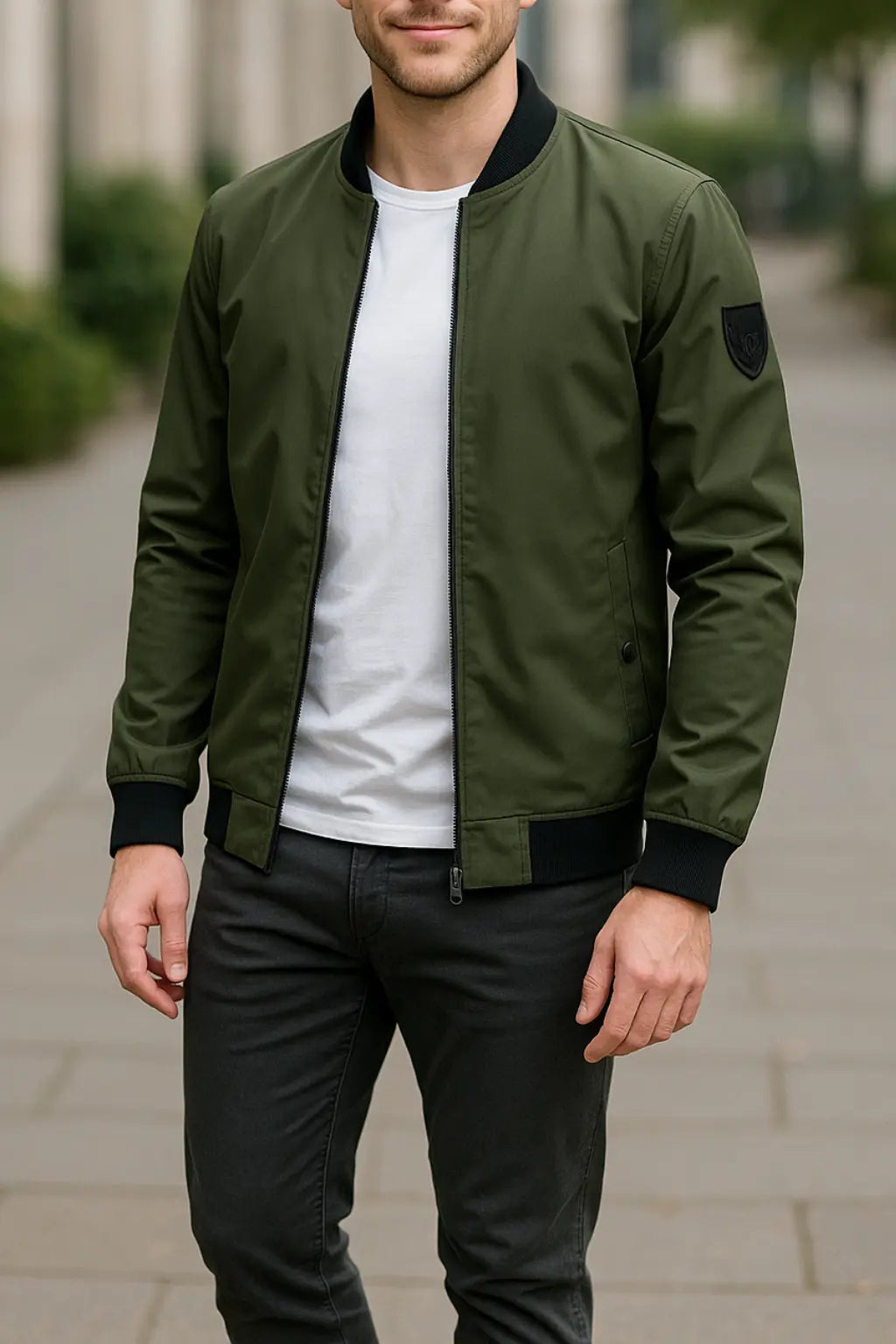 Rafello&Co | Men's Slim Fit Bomber Jacket