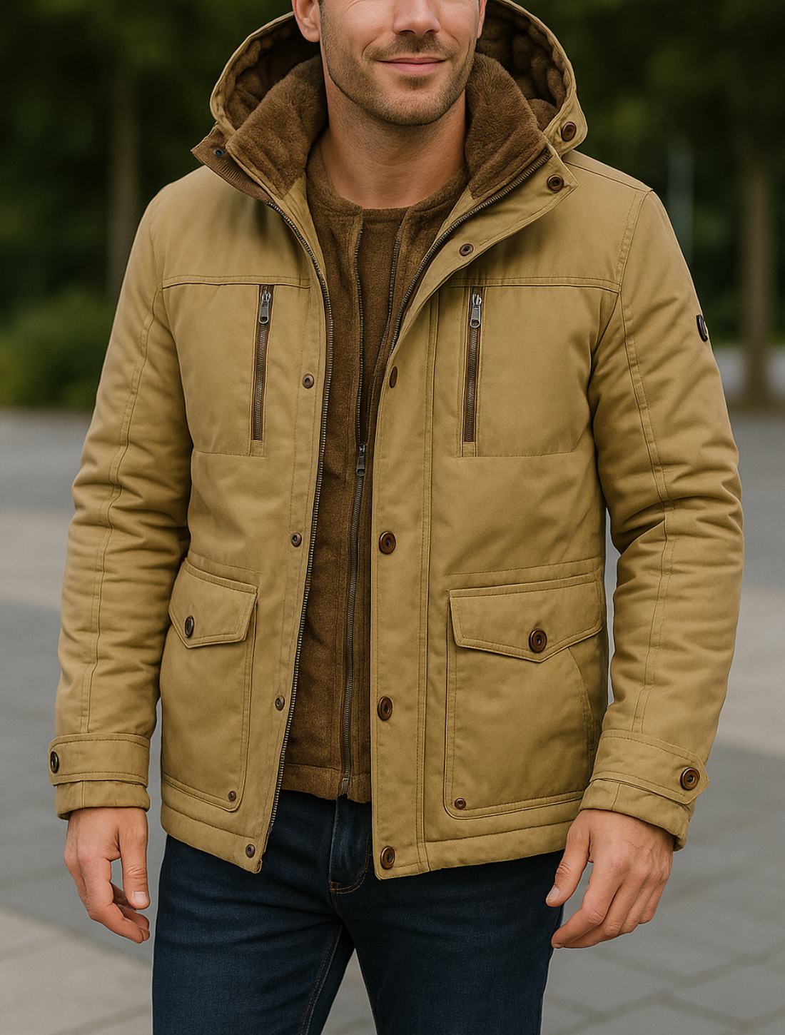 Rafello&Co | Warm Mid-Length Winter Coat