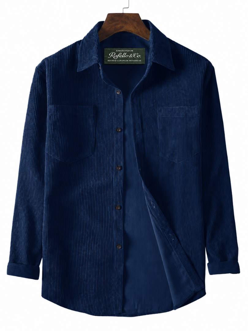 Spring & Autumn Long-Sleeve Corduroy Shirt