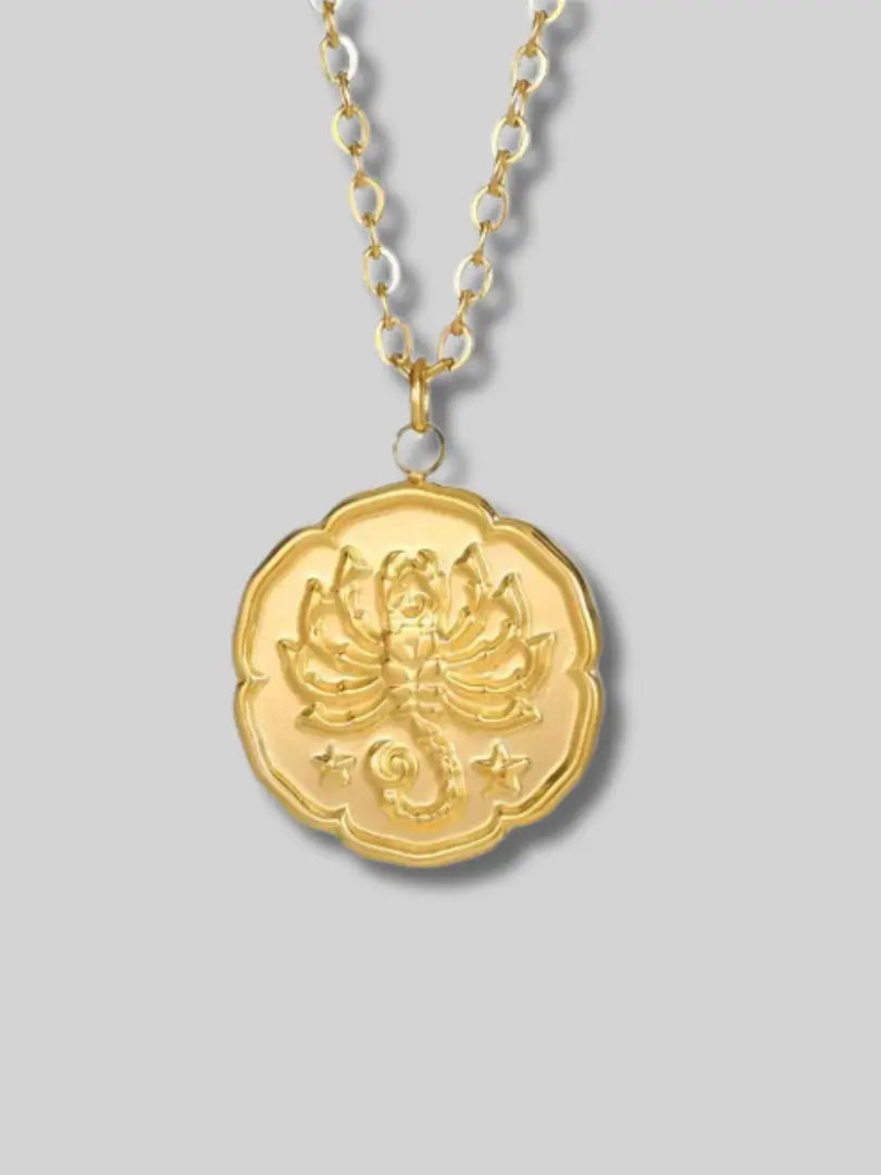 Gold Zodiac Sign Necklace Rafello&Co
