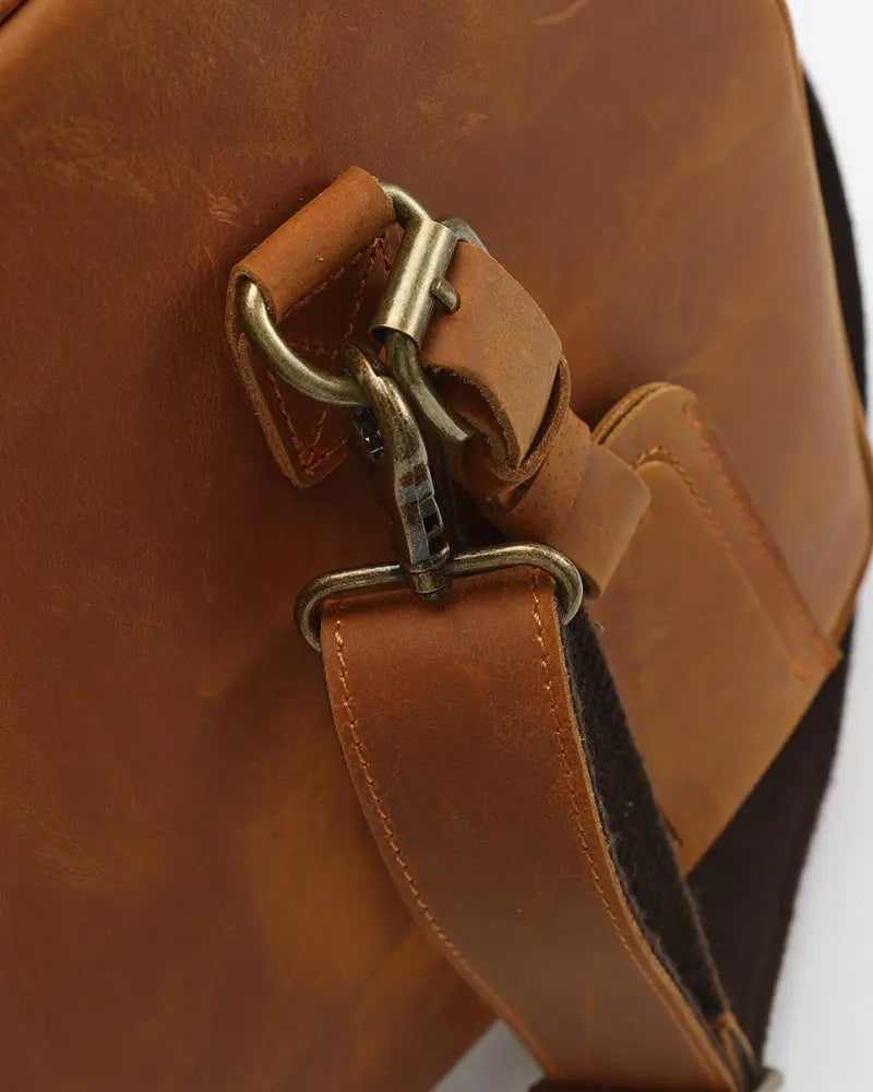 Montague Leather Duffle Bag Rafello&Co