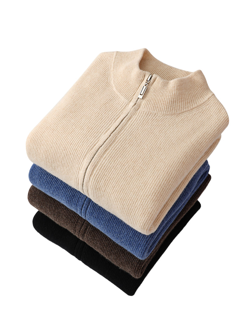 Cashmere Zip Sweater