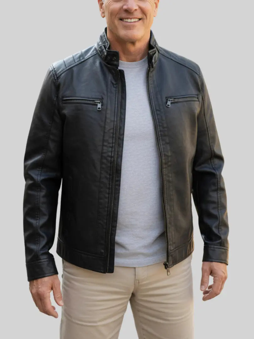 Rafello&Co | Retro Leren Jas Rafello&Co