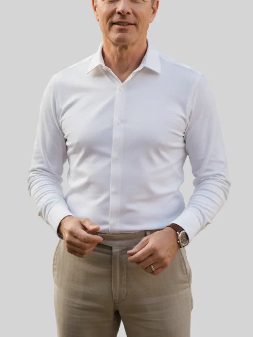 Rafello&Co | Kreukvrije Stretch Overhemd Rafello&Co
