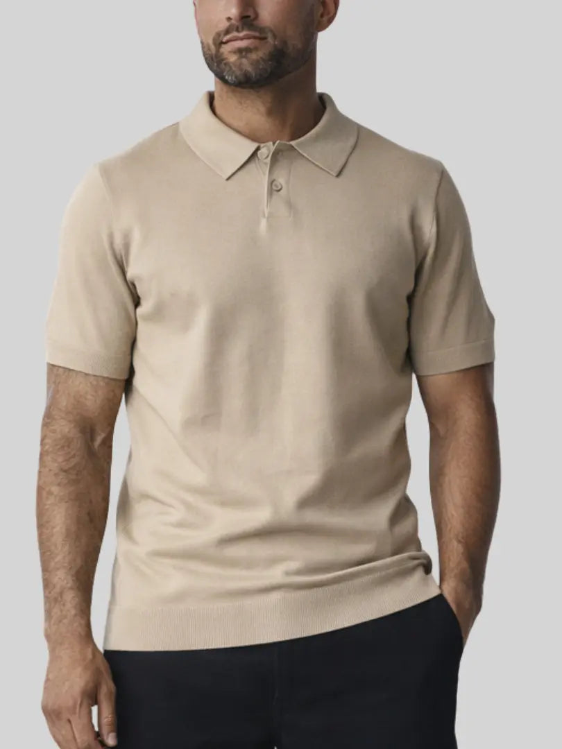 Korte Mouwen Polo Shirt met Knopen Rafello&Co