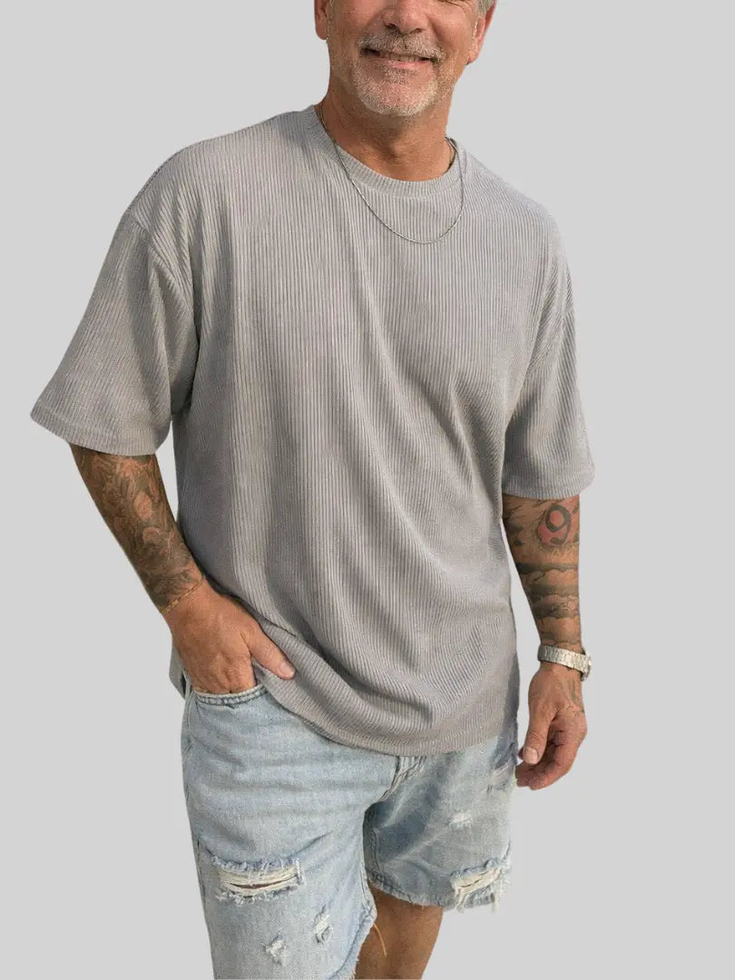 Rafello&Co | Oversize Ribstof T-shirt Rafello&Co