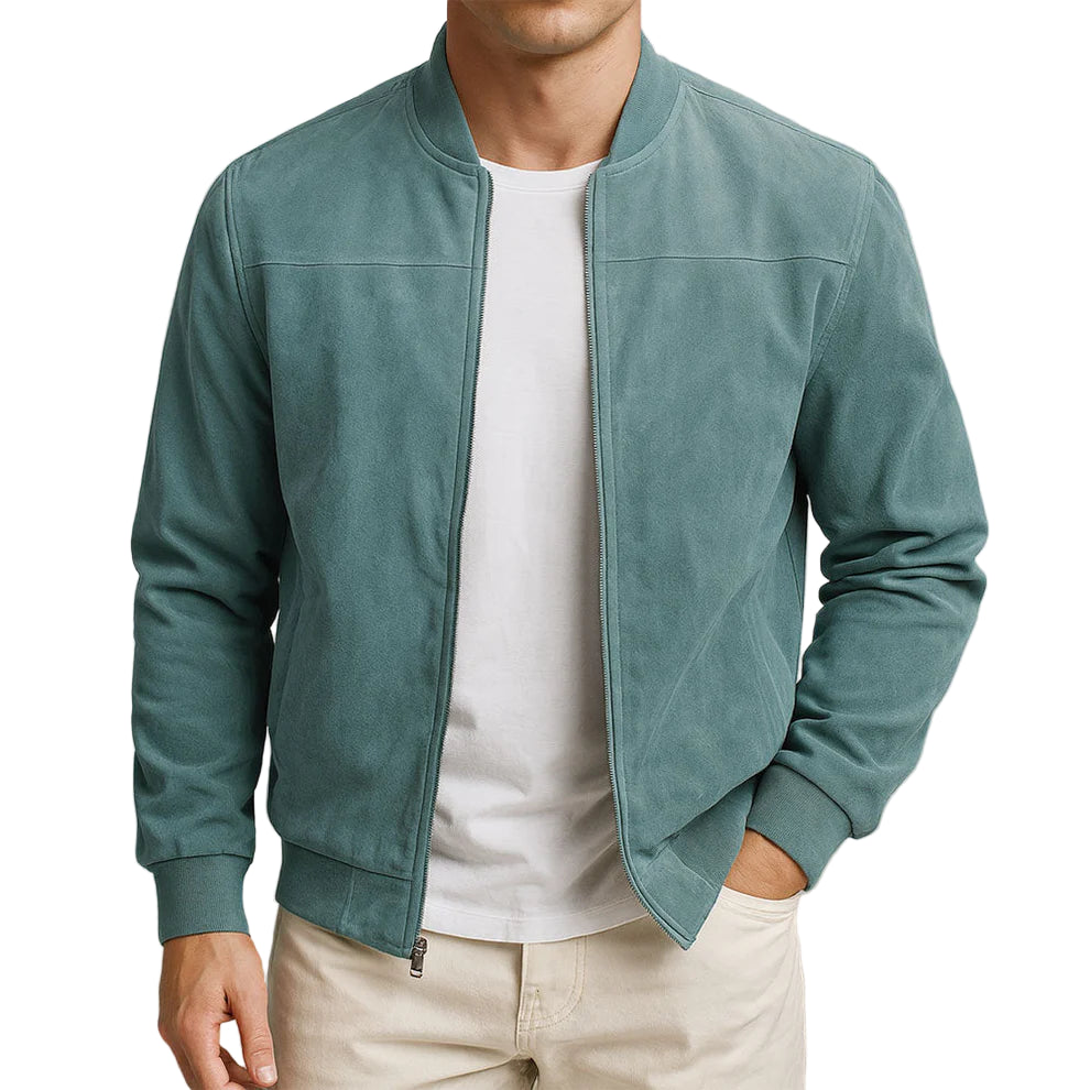 Rafello&Co | Suede Bomber Jacket