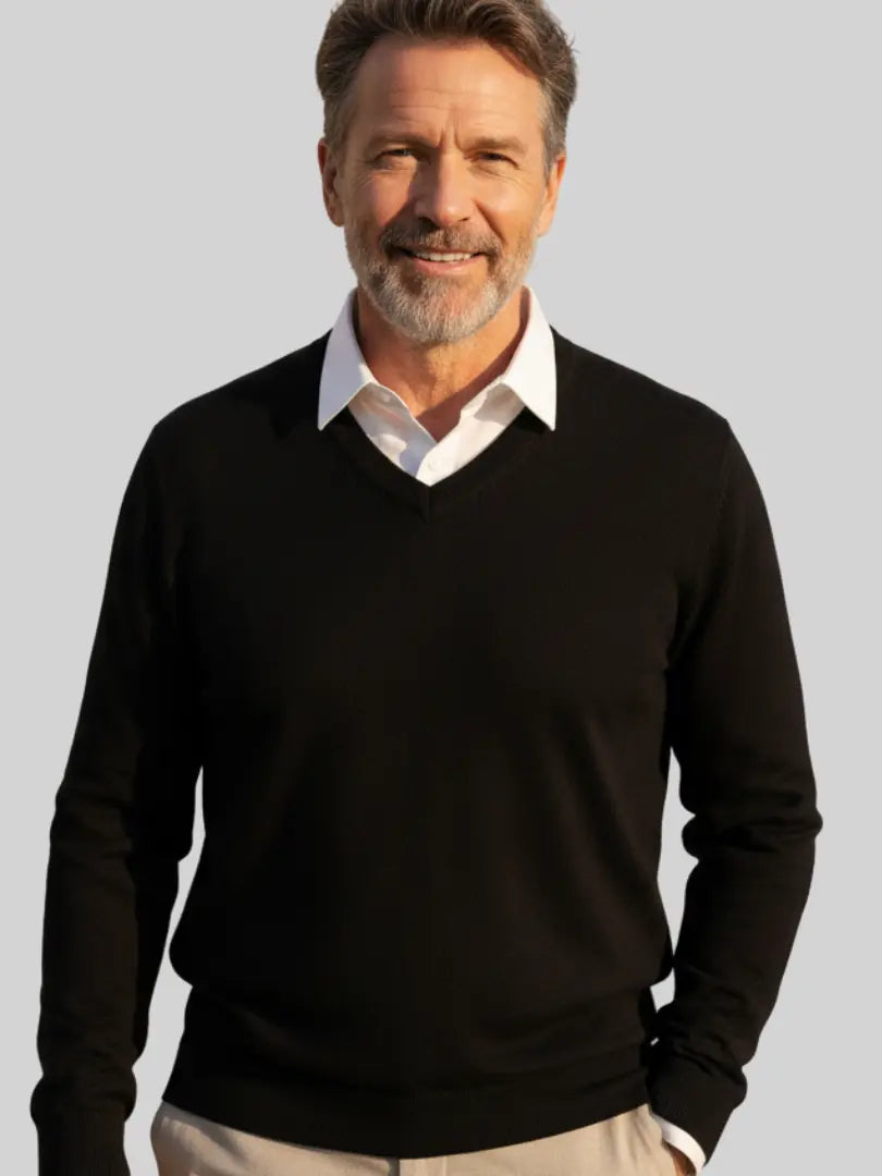 Rafello&Co | Klassieke Trui met V-Hals Rafello&Co