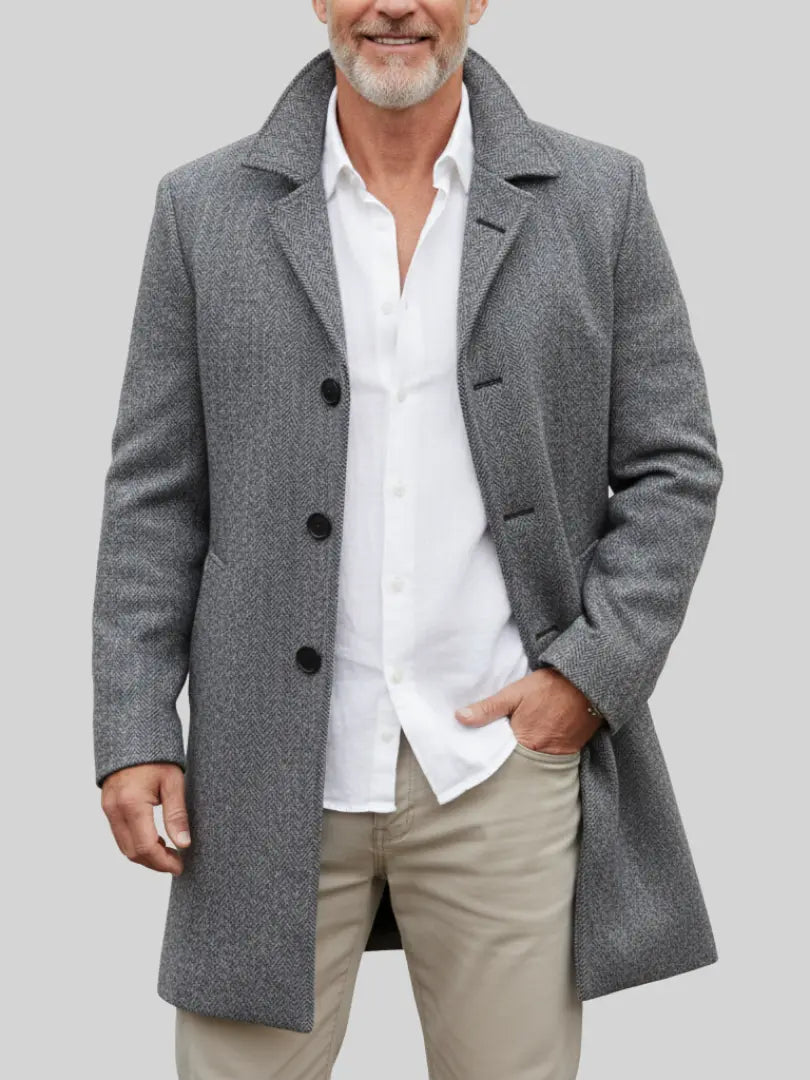 Rafello&Co | Elegante Geruite Overjas Rafello&Co