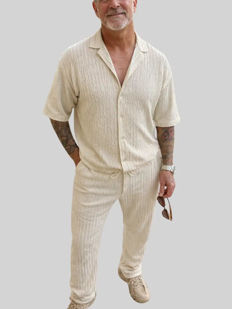 Rafello&Co | Loose Fit Gestructureerde Set Rafello&Co