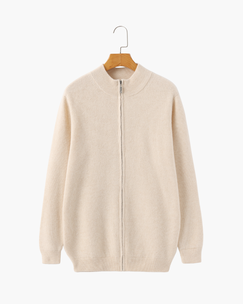 Cashmere Zip Sweater