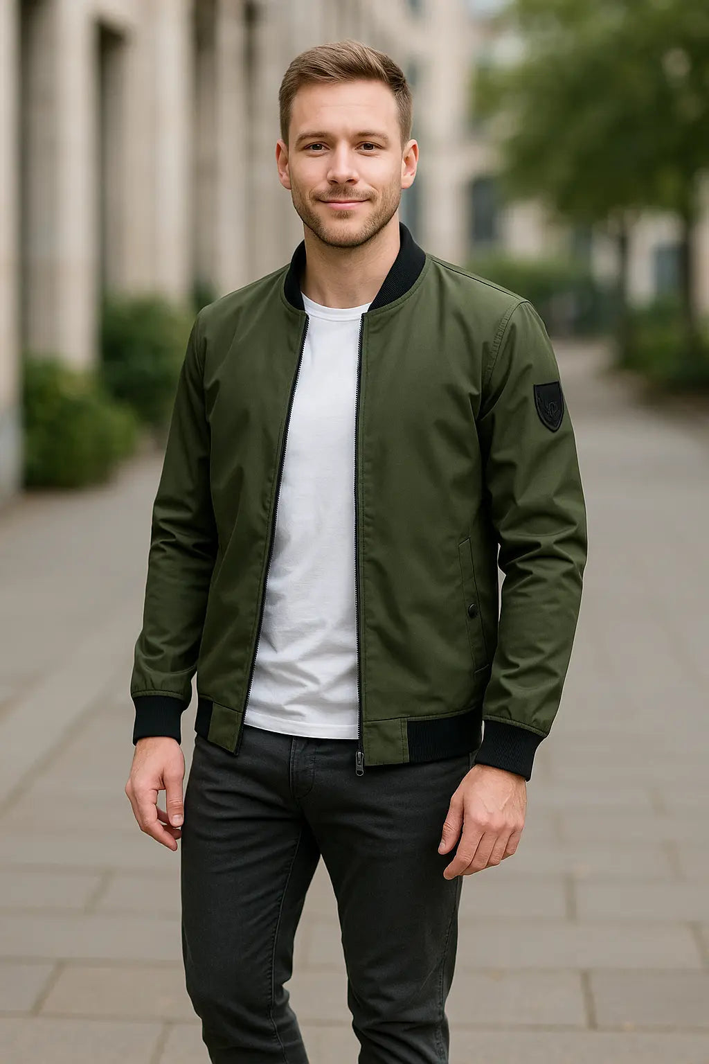 Rafello&Co | Men's Slim Fit Bomber Jacket