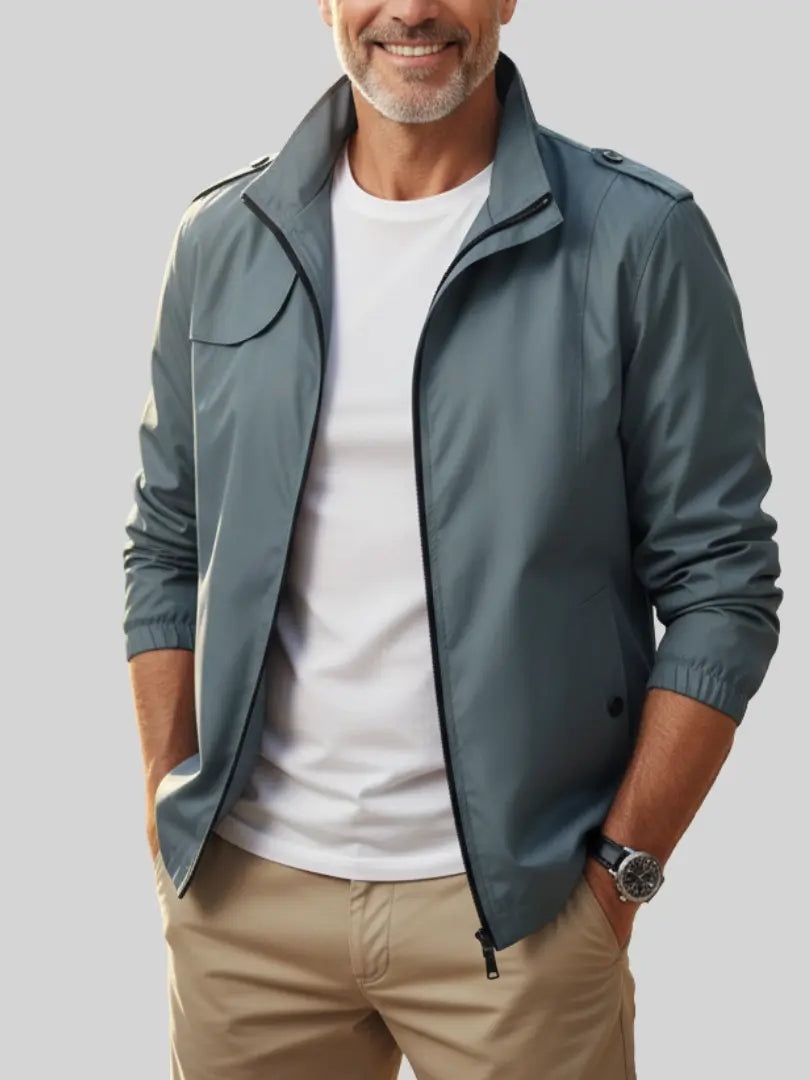 Rafello&Co | Herensweater met Effen Kleur en Casual Kraag Rafello&Co