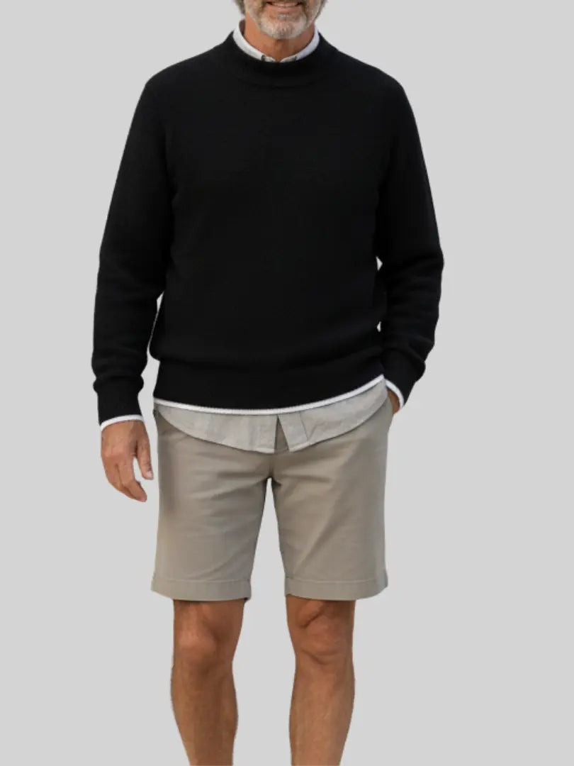 Rafello&Co | Klassieke Gebreide Trui met Ronde Hals Rafello&Co