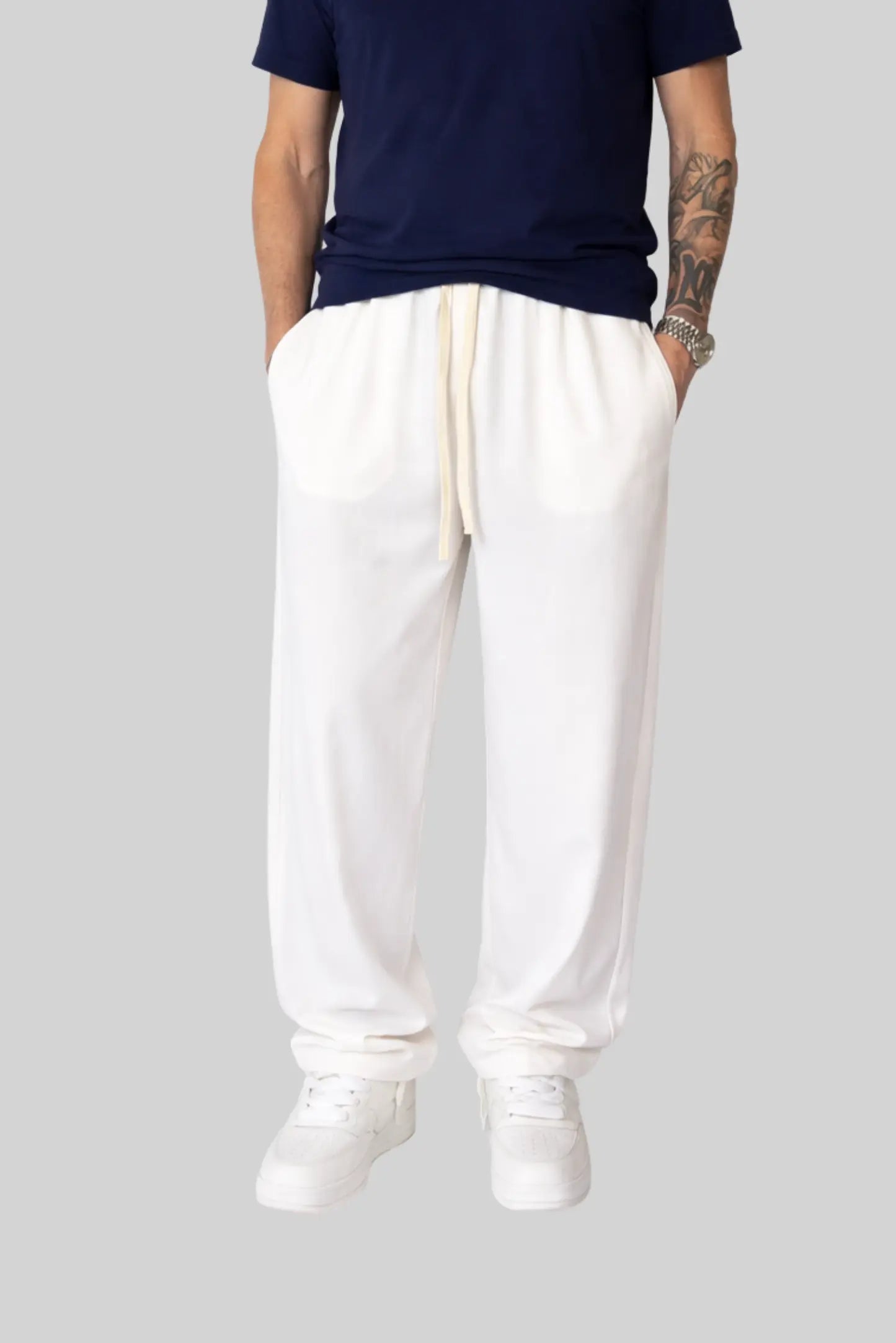 Rafello&Co | Losvallende Trousers met Trekkoord Rafello&Co