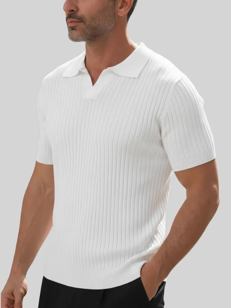 De Porto – Geribd Mesh T-Shirt Rafello&Co