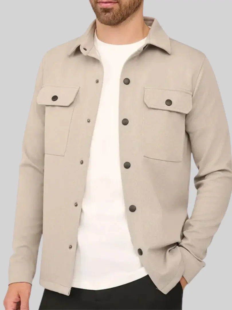 Rafello&Co | Klassiek Overshirt met Knoopsluiting Rafello&Co