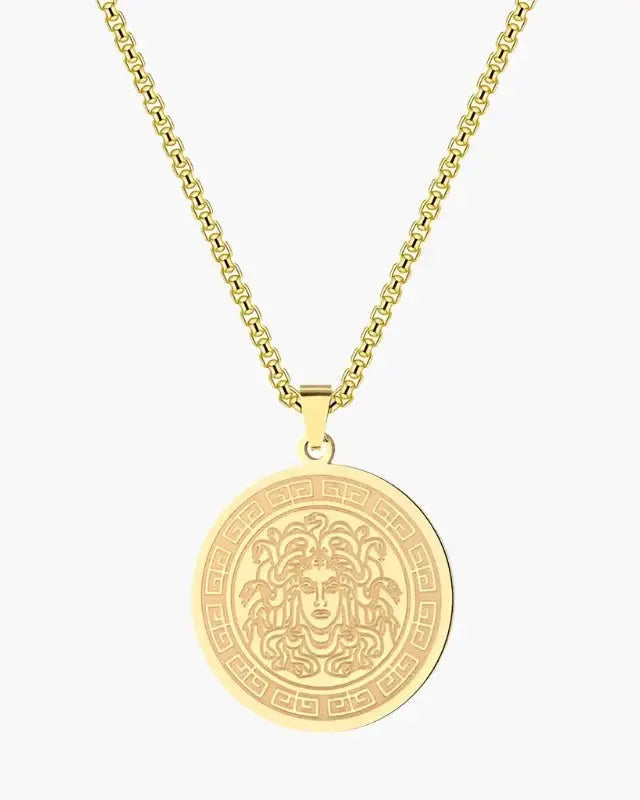 Medusa Lange Ketting in Goud en Zilver Rafello&Co