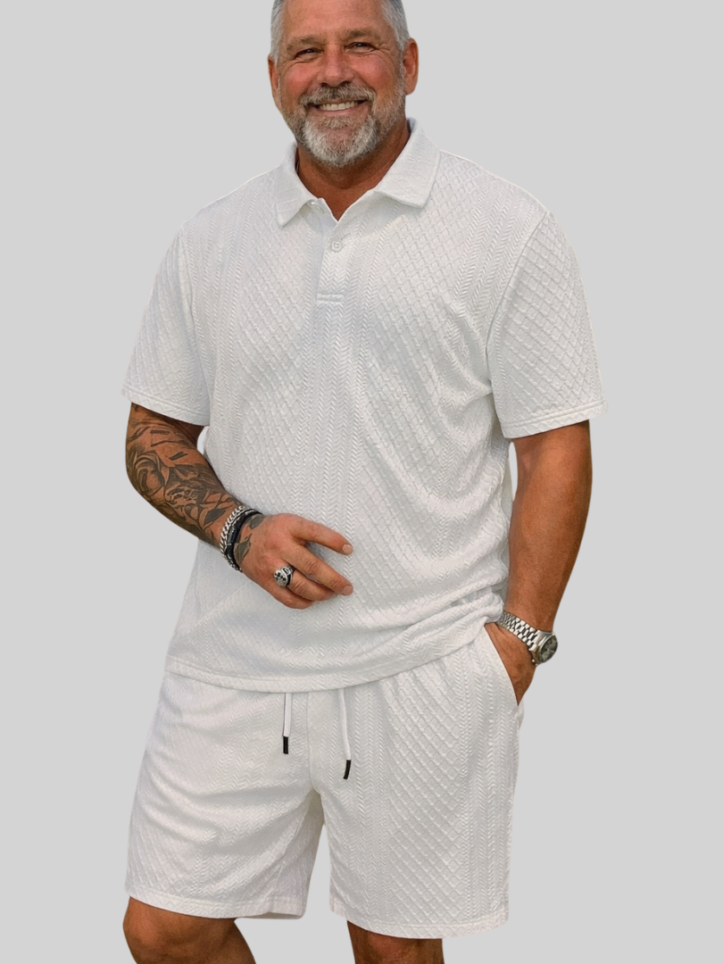 Rafello&Co | Summer Jacquard Polo Set