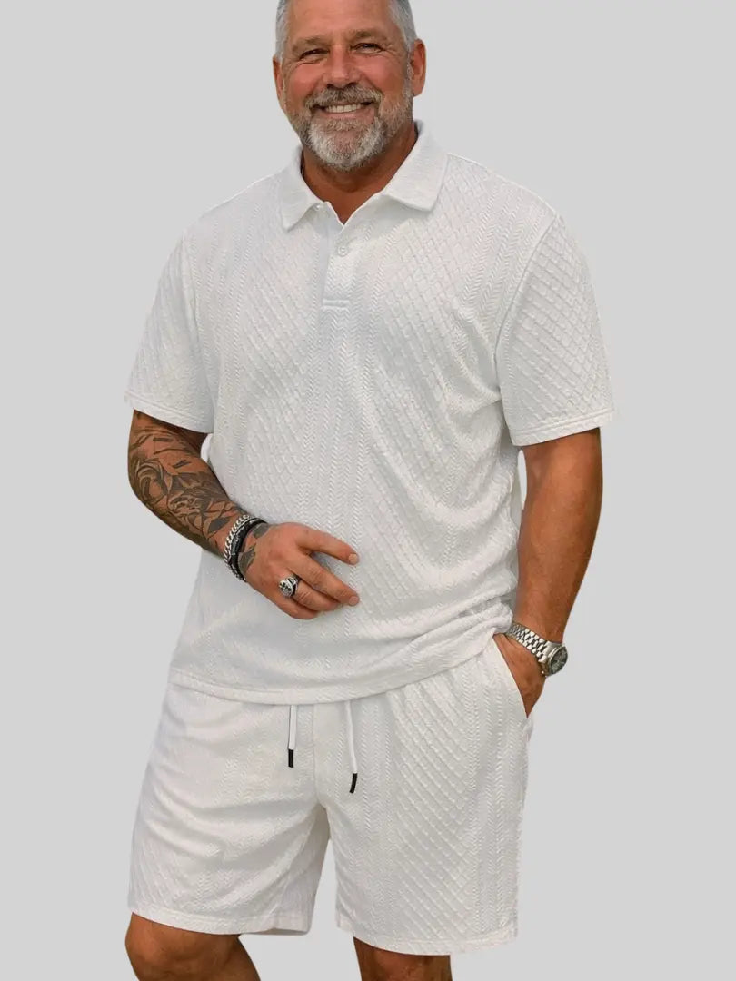 Rafello&Co | Zomer Jacquard Polo Set Rafello&Co