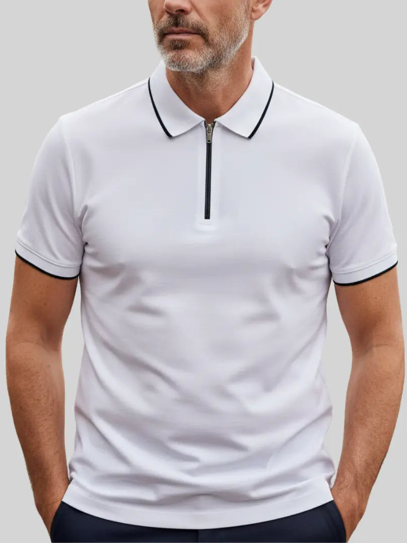 Ridgeway Zip-Up Polo Rafello&Co