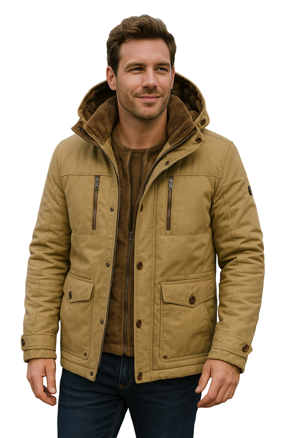 Rafello&Co | Warm Mid-Length Winter Coat