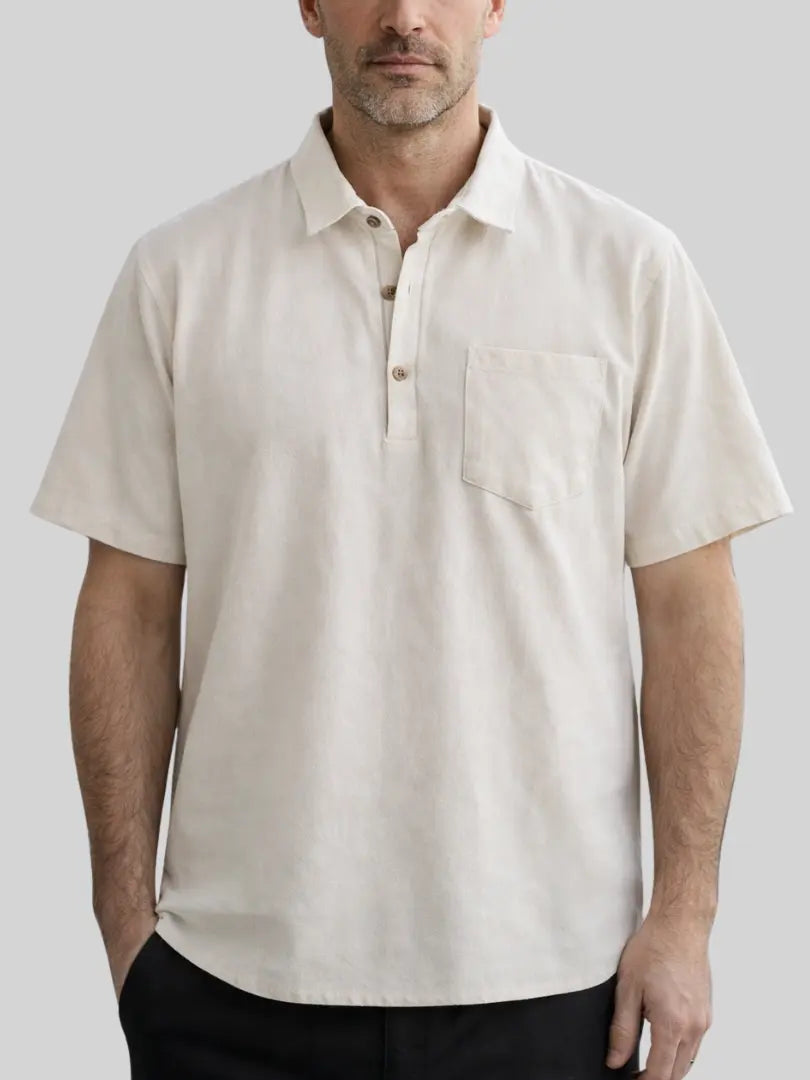 Casablanca Linen Polo Shirt Rafello&Co