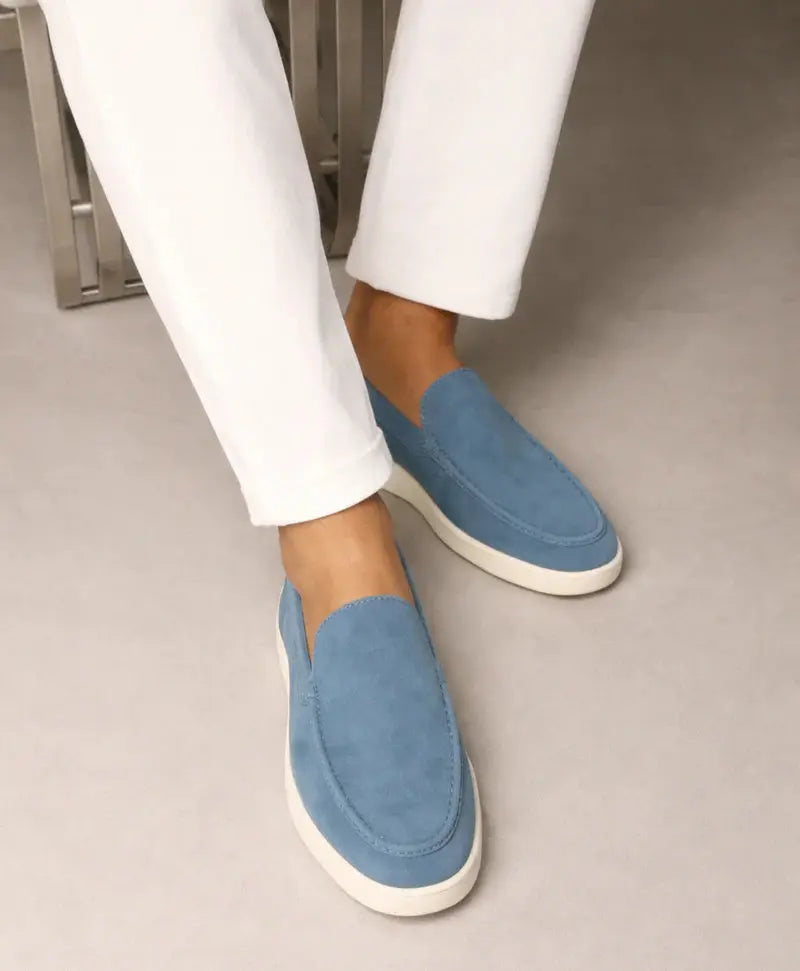Loafers Yacht Club suède – Hemelsblauw Rafello&Co