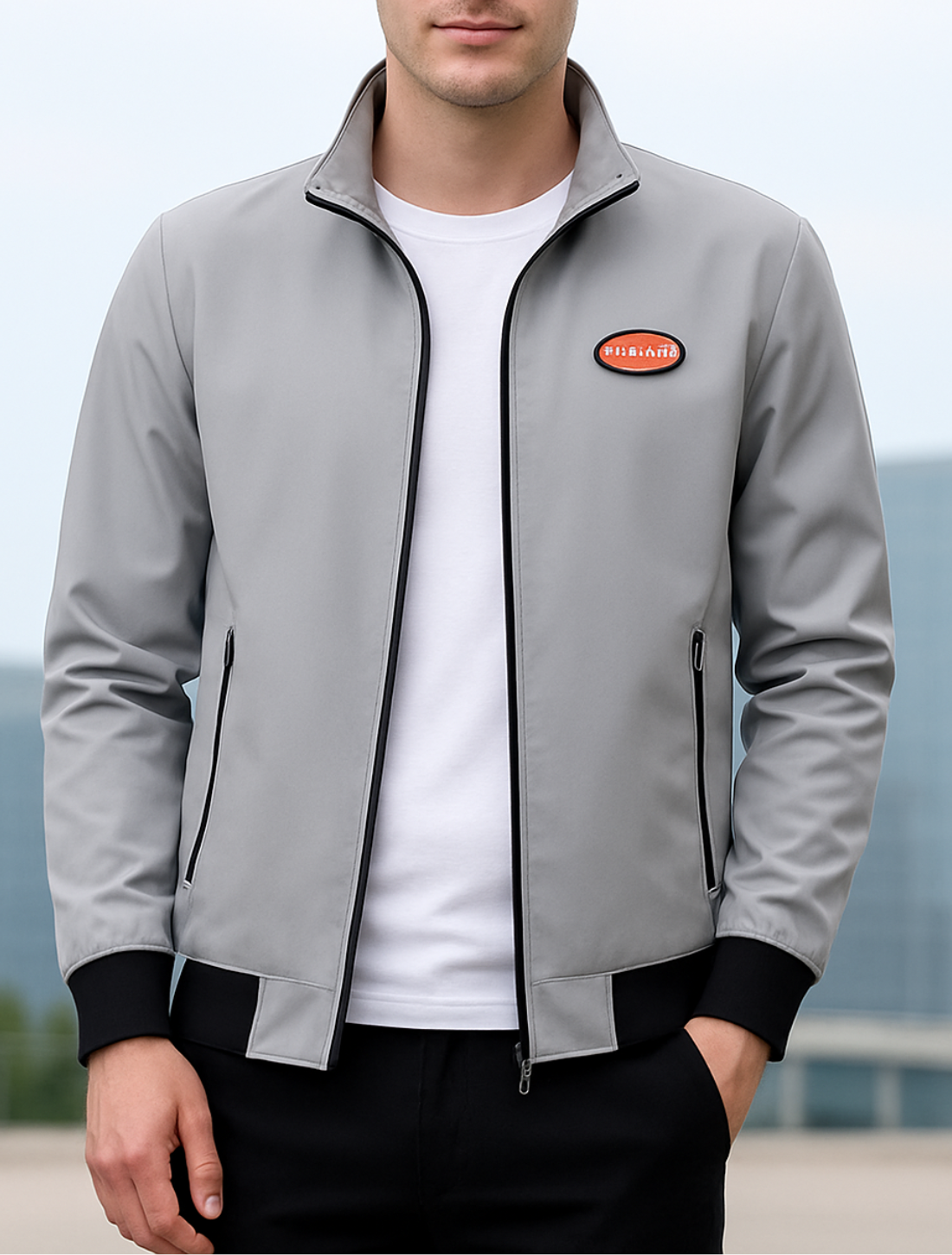 Rafello&Co | Business Casual Jacket with Stand-Up Collar