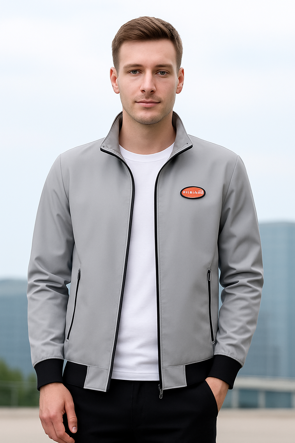 Rafello&Co | Business Casual Jacket with Stand-Up Collar