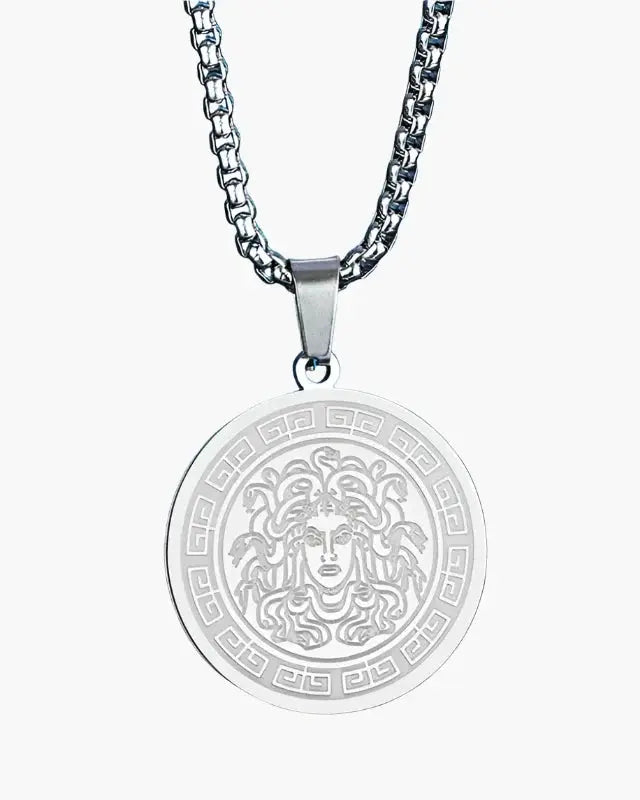 Medusa Lange Ketting in Goud en Zilver Rafello&Co