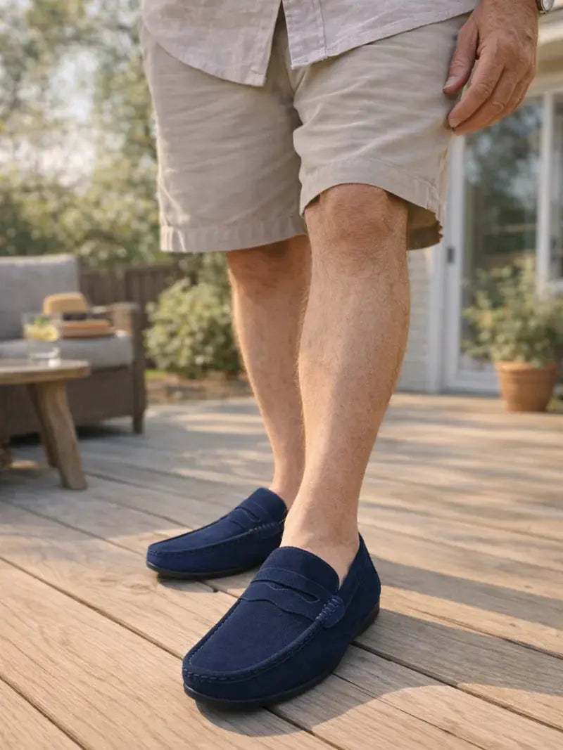 Retro suède heren Loafers Rafello&Co