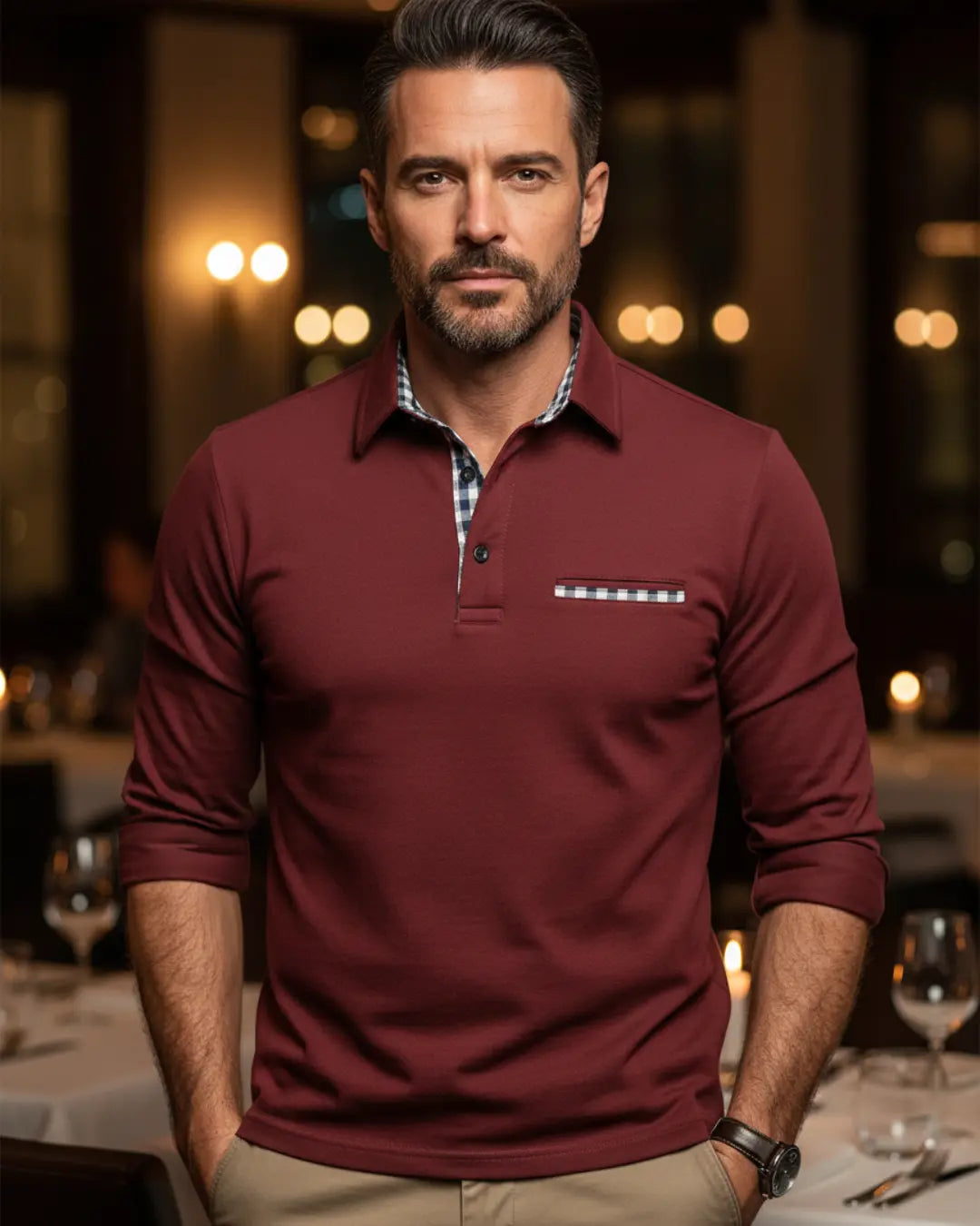 Rafello&Co | Poloshirt met Lange Mouwen Rafello&Co
