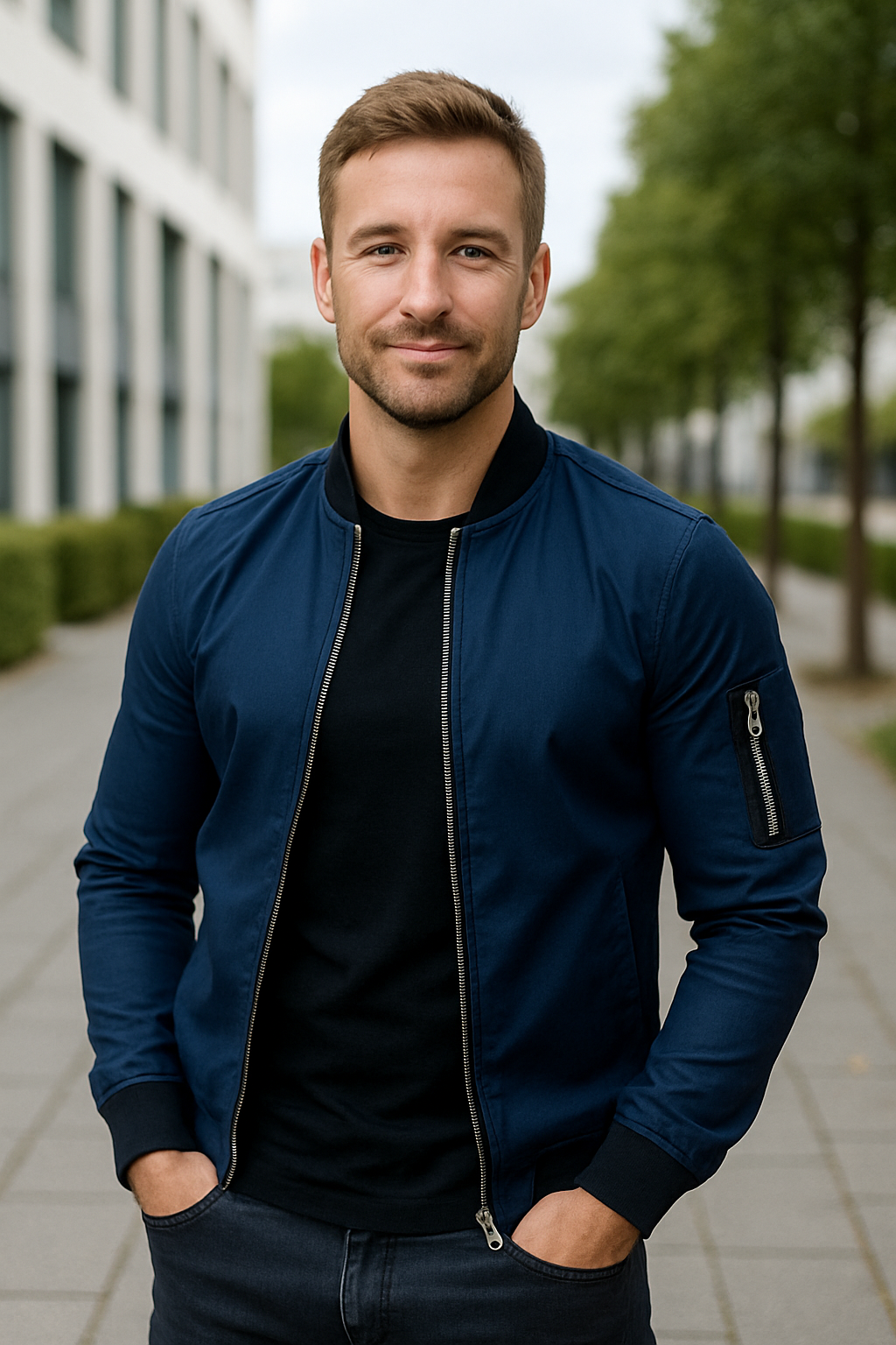 Rafello&Co | Lichtgewicht Winterjas met Rits en Zakken