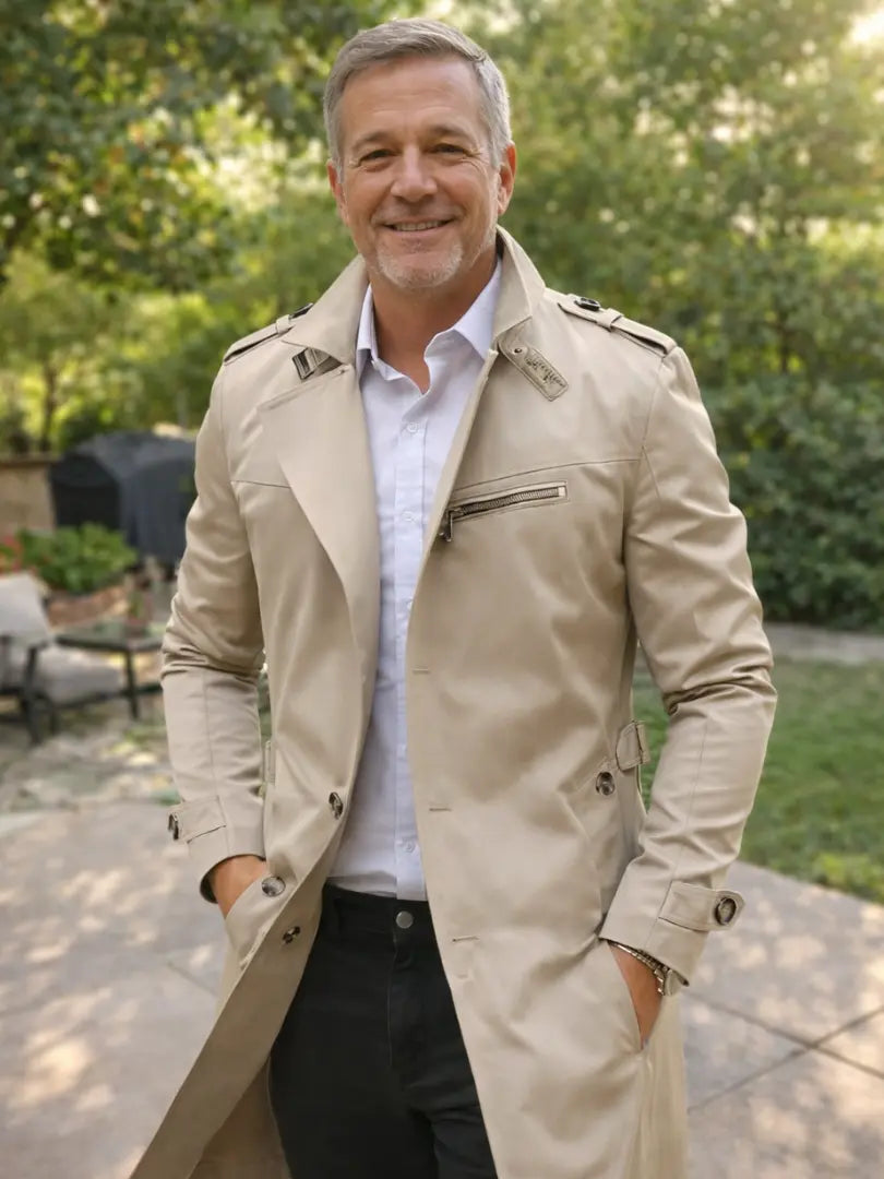 Rafello&Co | Trenchcoat met knoop Rafello&Co