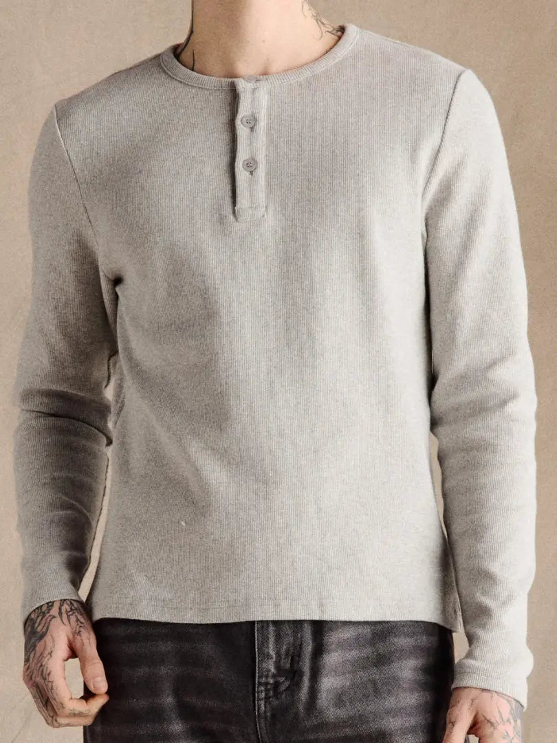 Rafello&Co | Geribd Henley-shirt Rafello&Co