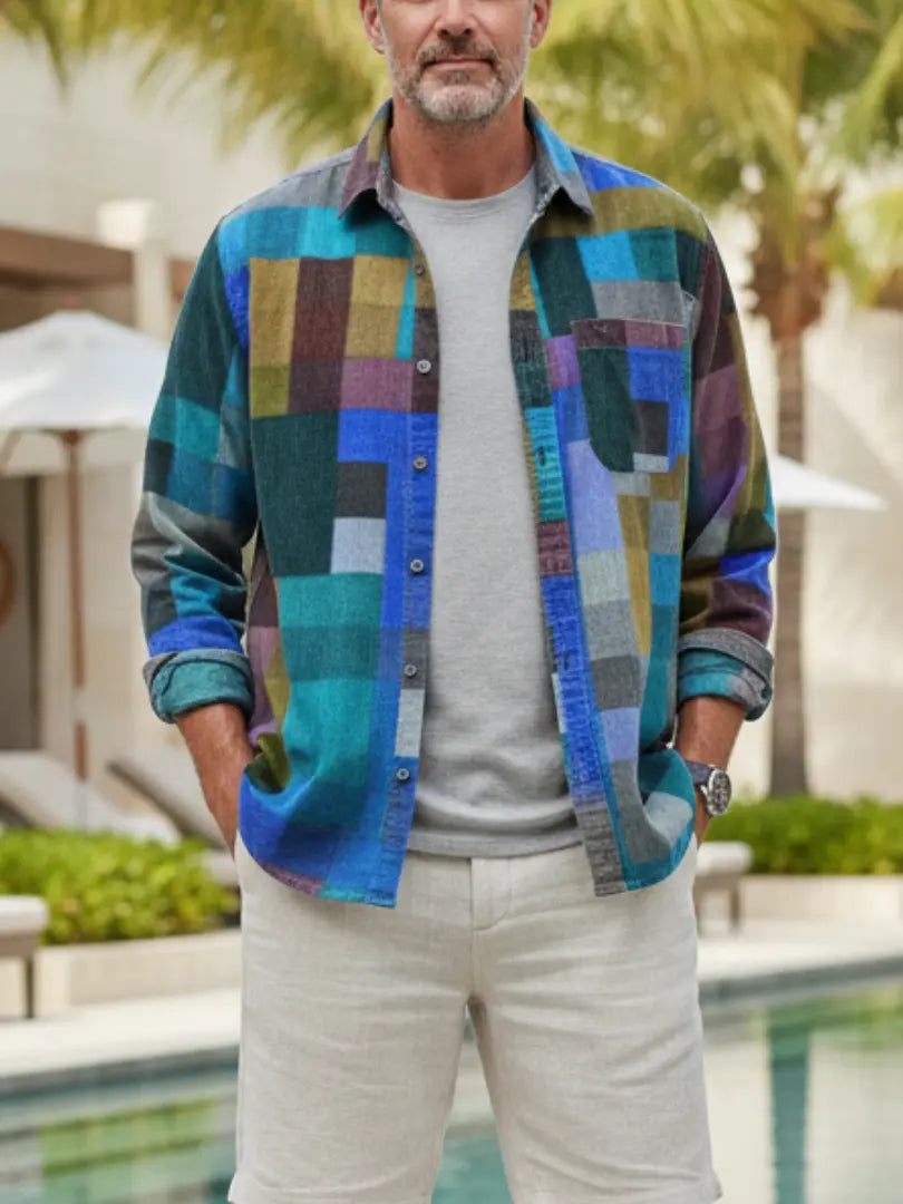 Rafello&Co | Vintage Regenboog Overhemd Rafello&Co