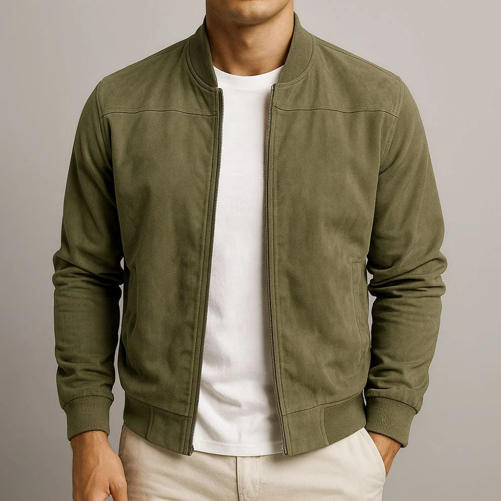 Rafello&Co | Suede Bomber Jacket
