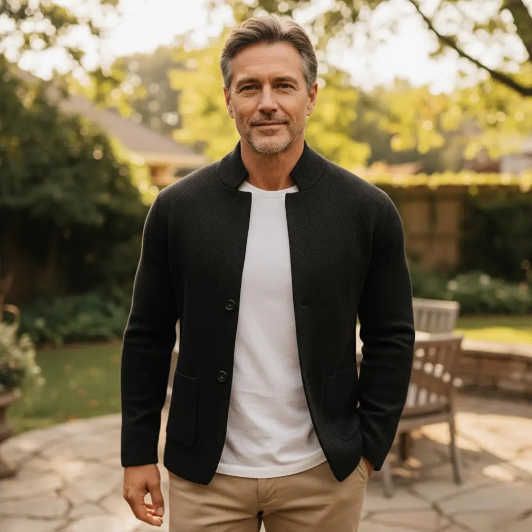 Rafello&Co | Gebreide vest met structuur Rafello&Co