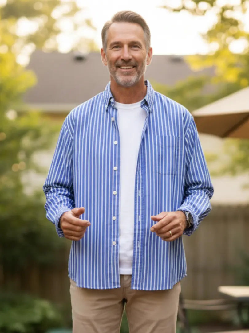 Rafello's oversized- gestreept shirt Rafello&Co