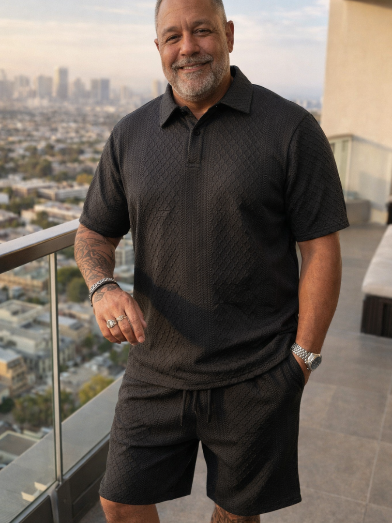 Rafello&Co | Summer Jacquard Polo Set