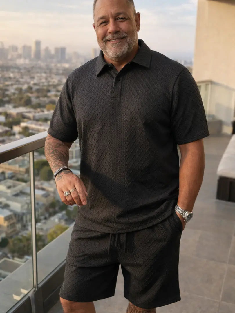 Rafello&Co | Zomer Jacquard Polo Set Rafello&Co