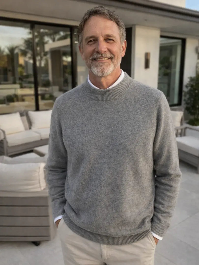 Rafello&Co | Klassieke Gebreide Trui met Ronde Hals Rafello&Co