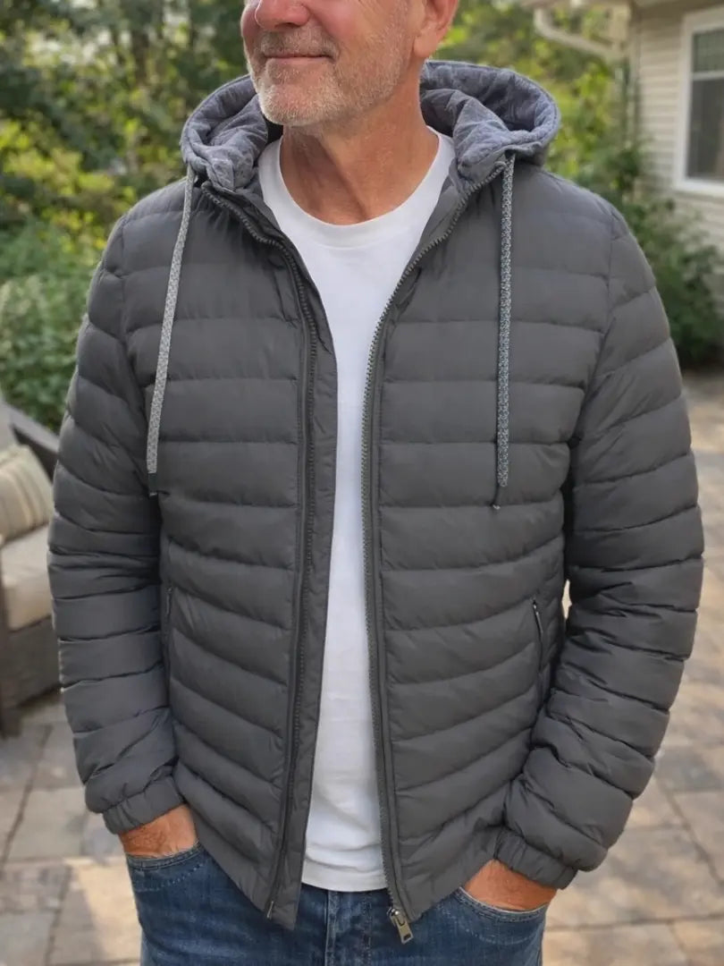 Rafello&Co | Lichtgewicht Gewatteerde Jas met Capuchon Rafello&Co