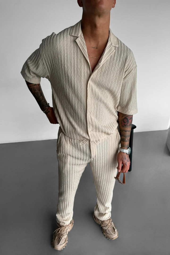 Rafello&Co | Loose Fit Gestructureerde Set