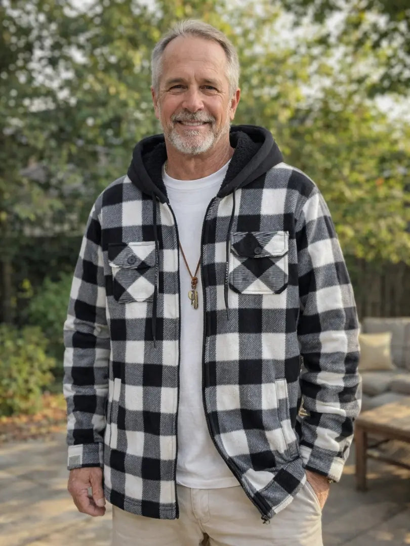 Rafello&Co | Fleece Gevoerde Hoodie Shirt Rafello&Co