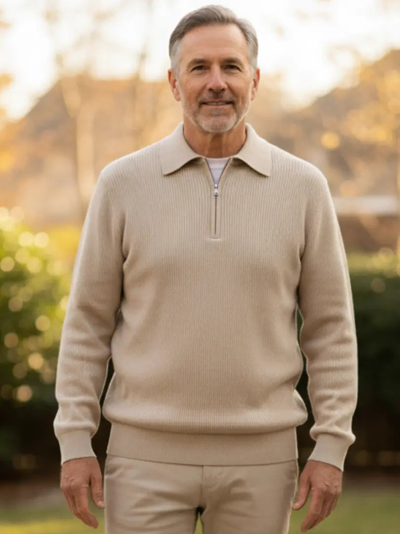 De Cesare – Half-Zip Gebreide Trui Rafello&Co