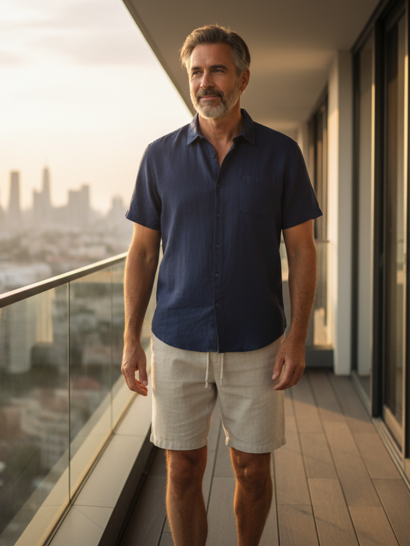 The Positano – Linen T-Shirt