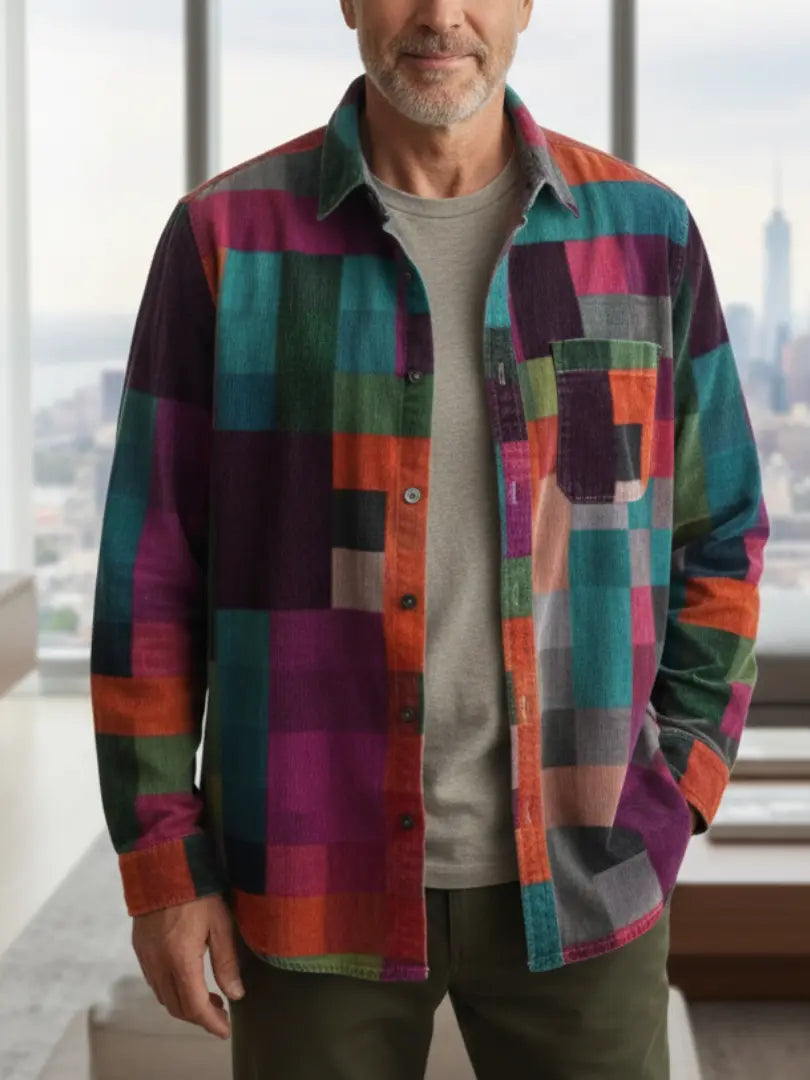 Rafello&Co | Vintage Regenboog Overhemd Rafello&Co